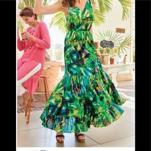 Soft Surroundings Maxi Botanica Dress M”